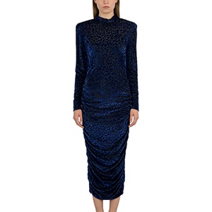 knee length dresses for ladies Visualize Long Sleeve Mini Dress | Light Blue | Womens main image 0