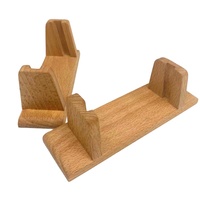 Base en bois pour cartes postales, support de bureau en bois