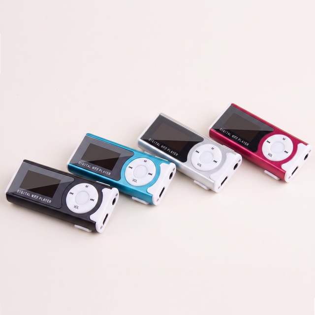 Mini Clip MP3 Player with Backlit Screen TF Card Slot Portable Music Player Students Gift Wholesale Bulk Supply