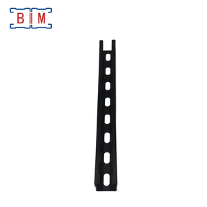 Канал Унистрат черный, окрашенный, 1-5/8 дюйма, профиль U-образный, с прорезями - Product Image 5