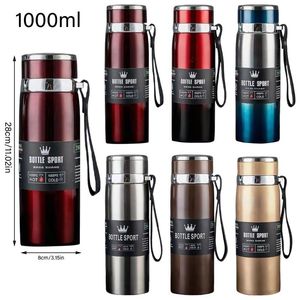 กระติกน้ำสุญญากาศแบบพกพาขนาดใหญ่ บีแมน ผนังสองชั้น สแตนเลส 316 เก็บความร้อน-เย็น สำหรับเล่นกีฬาและใช้ในออฟฟิศ - Product Image 1