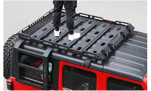 Personnalisé universel tout-terrain suv berline van acier pad vélo plat utilisé fer aluminium 4x4 rigide dessus supports à bagages <span class=keywords><strong>porte</strong></span>-bagages de toit de voiture - Product Image 4