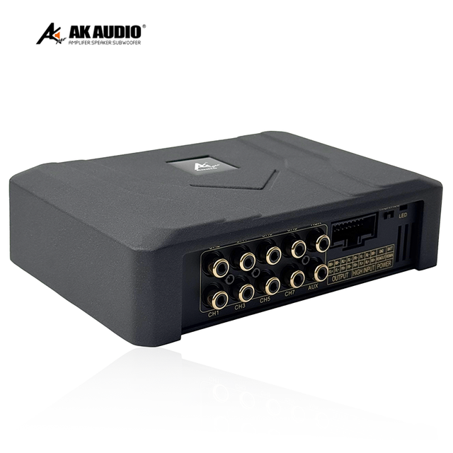AK-D02 High Power DSP Car Amplifier Mono Block DSP Auto Amplifier New Design 4/6 Channels 4*100W for Subwoofer