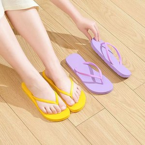 Prezzo più basso personalizzato 3D stampa Logo estate puro colore piatto da <span class=keywords><strong>donna</strong></span> in PVC all'aperto spiaggia <span class=keywords><strong>infradito</strong></span> - Product Image 4