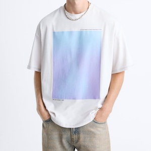T-shirt en tricot imprimé thermoréactif pour hommes, design personnalisable, respirant et écologique, service OEM/ODM, vente en gros - Product Image 1