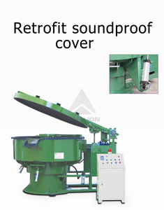 Machine de finition vibrante insonorisée industrielle automatique 250L capacité 3.7kW puissance nouvel état matériau de construction polissage - Product Image 6