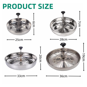 Mangeoire durable pour porcelet Mangeoire en acier inoxydable pour l'agriculture Porcelet Alimentation Réservoir de piège à aliments - Product Image 2