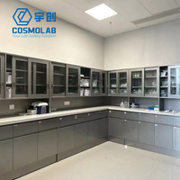 Banc de laboratoire mural en acier inoxydable COSMOLab LB-SS-001 pour l'école, l'hôpital, le laboratoire, certifié CE, anti-corrosion, résistant aux acides et aux alcalis