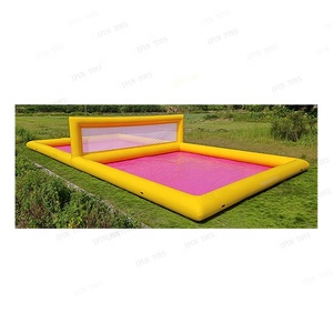 Terrain de <span class=keywords><strong>volley</strong></span>-<span class=keywords><strong>ball</strong></span> de plage gonflable interactif en PVC, certification EN14960, taille et couleur personnalisables, garantie de 2 ans - Modèle de marque IFUN - Product Image 3