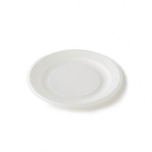 Assiettes alimentaires biodégradables en fibre de canne à sucre (bagasse) blanches à prix compétitif pour les fêtes – Tailles 9''/10''/12'' - Product Image 2