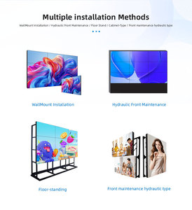 Pannello <span class=keywords><strong>Video</strong></span> Wall LCD da 55 Pollici con Cornice Sottile 2x2 3x3 1.8mm, Anti-Riflesso per Uso Interno, Pubblicità in Negozi, Animazioni e Grafica - Product Image 5