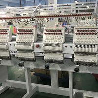 Máquina de monograma computarizado de 4 cabezales y 15 agujas, ropa plana automática, gorra de camiseta, nombre del logotipo, máquina de bordado por computadora