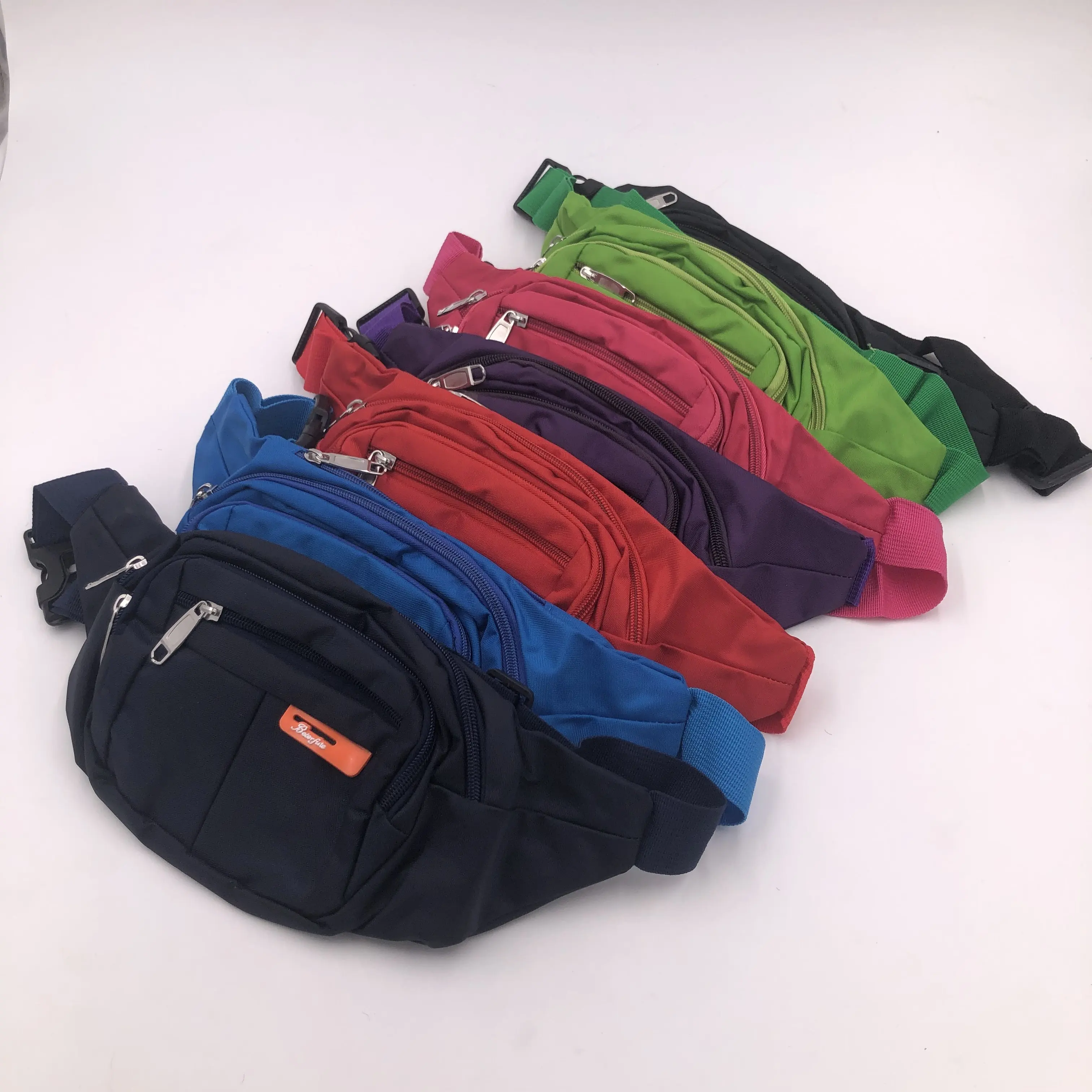 Unisex dayanıklı açık bel bel çantası renkli spor özel Fanny paketi