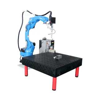 KEYILASER automatico braccio Robot in acciaio inox piastra cuscino angolo cerchio saldatura fibra Laser saldatrice