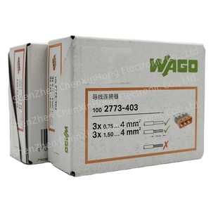 Wagos 2773 403ขั้วต่อสายแบบเร็ว2773-403 0.75mm2สีส้มใสไปยัง<span class=keywords><strong>4mm2</strong></span> wagos ขั้วต่อสายไฟแบบเร็ว2773-403 - Product Image 5