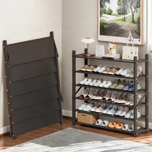 <span class=keywords><strong>Scarpiera</strong></span> Pieghevole Salvaspazio a Più Livelli in Plastica, Organizzatore per Scarpe a Montaggio Rapido, <span class=keywords><strong>Scarpiera</strong></span> per Ingresso Domestico - Vendita all'Ingrosso - Product Image 1