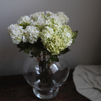 Buket Bunga Hydrangea Buatan Kecil Berkualitas Tinggi Warna Putih dari Sutra untuk Pernikahan, Acara Tahun Baru, Dekorasi Rumah