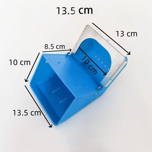 Nuevo Comedero y Bebedero Automático <span class=keywords><strong>para</strong></span> <span class=keywords><strong>Conejos</strong></span> <span class=keywords><strong>de</strong></span> Plástico Azul con Función <span class=keywords><strong>de</strong></span> Bloqueo, Sistema Automático <span class=keywords><strong>para</strong></span> Alimentos Secos/Húmedos - Product Image 4