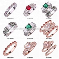 Bagues de fiançailles en faux diamant cz pour femmes, bijoux de dernière conception pour dames