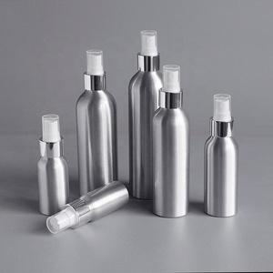Aluminum 50ml 100ml 150ml Refillable <b>Mist</b> Spray <b>Bottle</b> 250ml Aluminium <b>Bottle</b> with Metal Silver Screw Cap - Product Image 2