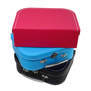 Custom Printed Mini <strong>Cardboard</strong> Children Baby Blanket Retro Colorful <strong>Suitcase</strong> Candy Gift Box Packaging Box with Handle - Product Image 5