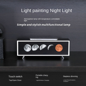 Lampada Notturna Planetaria Creativa Moderna a LED con Ricarica Wireless e Batteria Integrata per Casa, Ufficio, Scrivania, Camera da Letto e Comodino - Product Image 2