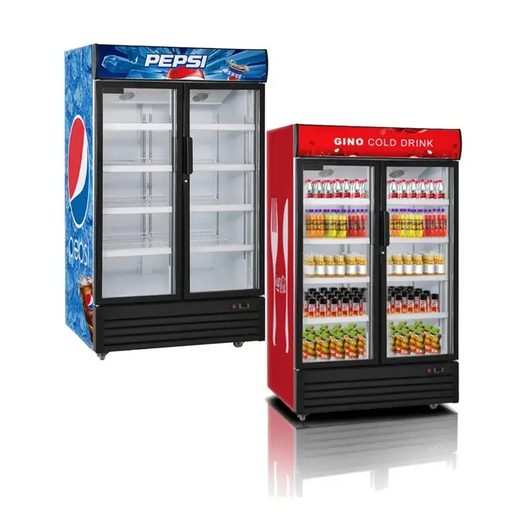 soft drink display refrigerator fruits cooler display beverage display cooler