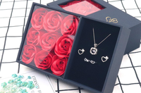 Boîte à bijoux noire de haute qualité, boîtes cadeaux pour bijoux, boîte de présentation de bijoux élégante