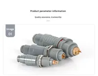 Connecteur médical circulaire mâle en plastique WAKEN série P, 5 broches, protection IP50/IP64, diamètre de câble 2,7-9,5 mm, prise