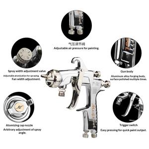 Pistolet <span class=keywords><strong>de</strong></span> peinture pneumatique à alimentation par le bas à haute atomisation W-71/W-77/W-101 pour meubles, murs et voitures (couche <span class=keywords><strong>de</strong></span> finition) - Product Image 4
