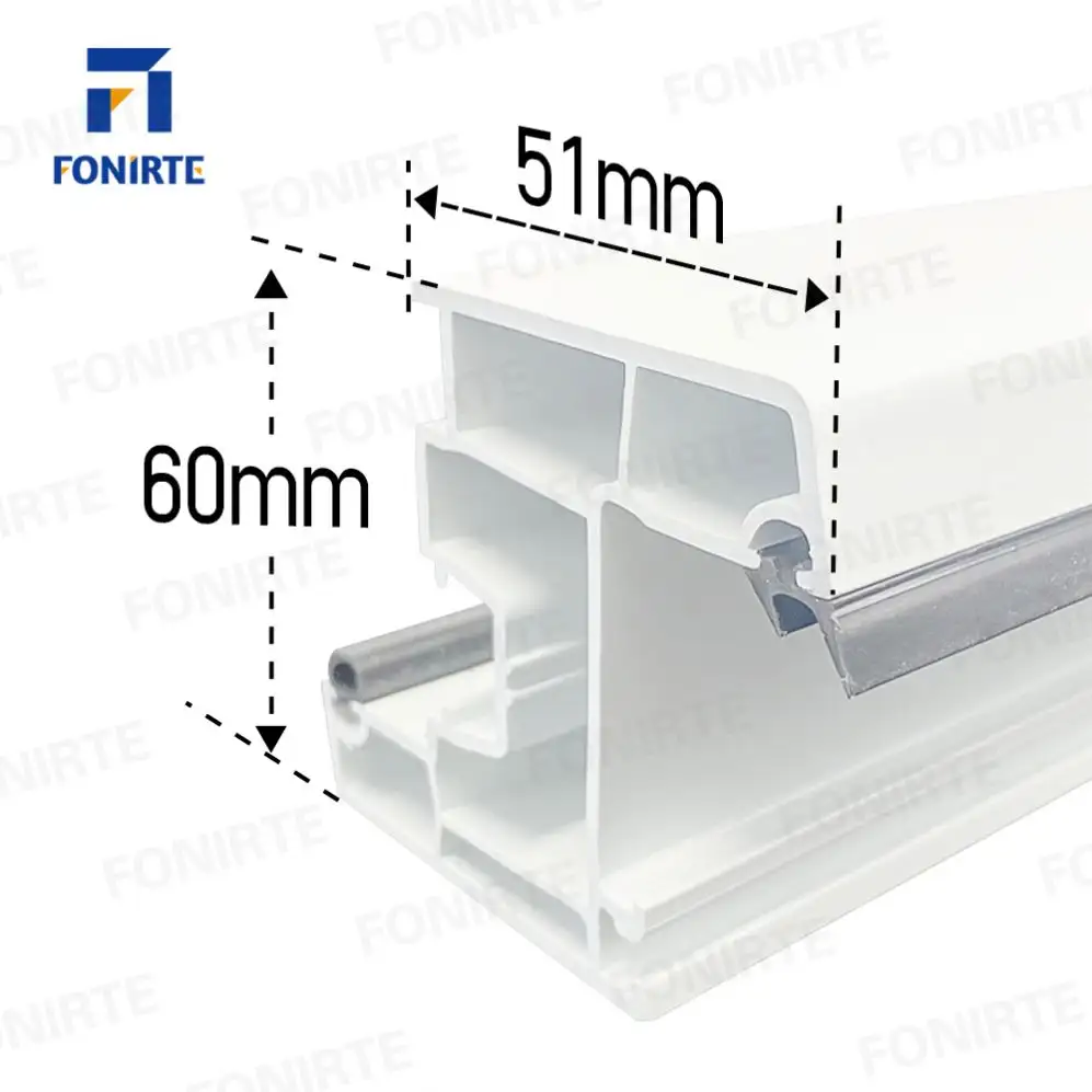 Factory Price Wholesale uPVC Window Parts 60mm Casement Series PVC profile