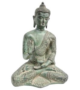 Brass Idol Medicine Buddha <b>Gold</b> Finish Home Decor <b>Statue</b> Sculpture Figurine - Product Image 3