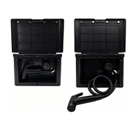 Douche extérieure, pistolet de lavage en acier inoxydable, rinceur extérieur pour camping-car, accessoire universel pour camping-car