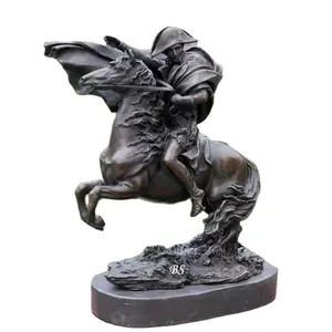 Décoration de bureau à domicile, statue de Napoléon en bronze, petite taille, figurine en métal, sculpture - Product Image 1