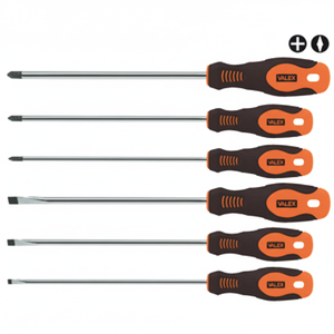 VALEX 6-Piece Industrial Grade Long <b>Magnetic</b> <b>Screwdriver</b> <b>Set</b> 1463895 Manual Power Source Steel Plastic Customizable OEM Box - Product Image 1