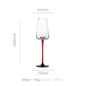 Vidrio <span class=keywords><strong>de</strong></span> color moderno Nuevo <span class=keywords><strong>vino</strong></span> tinto y para <span class=keywords><strong>copa</strong></span> <span class=keywords><strong>de</strong></span> champán Fondo negro Inclinado Fondo cóncavo Cristal Corte en frío Internet Vidrio rojo - Product Image 3