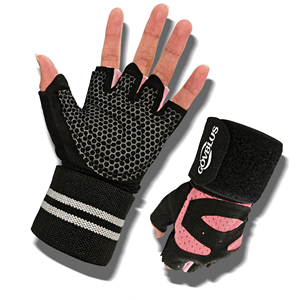 <span class=keywords><strong>Guantes</strong></span> de Levantamiento de Pesas <span class=keywords><strong>para</strong></span> Mujer, <span class=keywords><strong>Guantes</strong></span> de Gimnasio Transpirables de Microfibra con Almohadilla de Palma en Forma de Panal y Soporte <span class=keywords><strong>para</strong></span> Muñeca, <span class=keywords><strong>para</strong></span> Fitness - Product Image 1