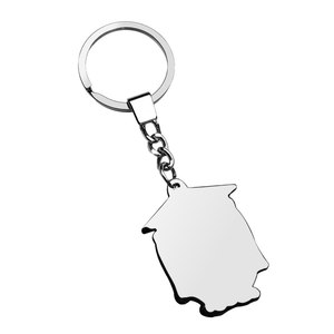 Gufo portachiavi con cappello di laurea prodotto in legno - Product Image 2