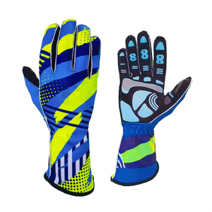 Level 2 Fire Retardant Full Finger Sports Kart Racing <b>Gloves</b> SFI Style Professional Non-Slip Breathable <b>Touchscreen</b> Compatible - Product Image 1