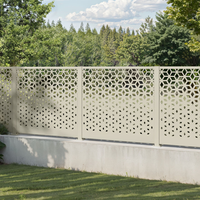 Panneaux de clôture décoratifs en aluminium découpés au laser, durables, pour jardin moderne, en métal, revêtement poudré, Australie