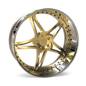 Jantes RCSR 5x114.3 5x112 6x139.7 2 pièces à profil profond chromées 22 24 26 pouces pour <span class=keywords><strong>Fiat</strong></span> <span class=keywords><strong>500</strong></span> Ford Model A Alfa Romeo Giulia - Product Image 5