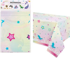 Khăn Trải Bàn Tiệc Hình Kỳ Lân Dùng Một Lần Không Thấm Nước Khăn Trải Bàn Hình Kỳ Lân Cầu Vồng - Product Image 6