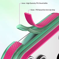 Coques de téléphone portable magnétiques translucides mates HONATOP pour 18 16 17 Pro, avec bords contrastés, protection antichoc
