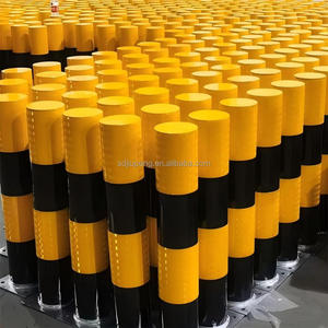 أعمدة فولاذية مجلفنة مضادة للاصطدام، أعمدة ثابتة لمواقف السيارات في مراكز التسوق، أعمدة تحديد المساحات عالية الكثافة - Product Image 4