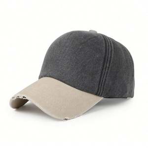 Gorra de Béisbol Deportiva Unisex de 5 Paneles, 100% Algodón, Diseño Lavado con Agujeros, Protección Solar para Deportes de Verano - Product Image 6