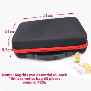 Personnalisez le nouveau sac de stockage d'huiles essentielles 60 grilles de 15ml avec fermeture à glissière compatible avec les bouteilles d'huile essentielle <span class=keywords><strong>doTERRA</strong></span> Melaleuca - Product Image 3