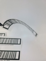 Autocollants en vinyle imperméables imprimés UV en feuille d'aluminium durable, étiquettes d'expédition personnalisées avec logo pour l'emballage logistique