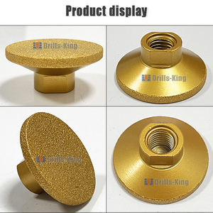 Disque de meulage plat brasé 2 pouces/50mm Disque de polissage d'angle pour carreaux de marbre et de comptoir Disque de polissage - Product Image 2