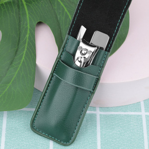 WellMS-1279 manikür seti yeni varış cam tırnak törpüsü gümüş tırnak makası setleri deri kılıf ile cımbız tırnak bakımı seti - Product Image 3