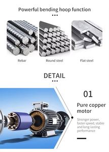 Máquina Dobladora de Estribos de Acero GF25 Usada de Fábrica China, Motor de Acero Inoxidable, Equipo de Construcción Semiautomático - Product Image 6